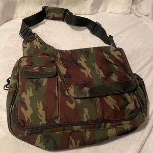 Diaper Dude Camo Diaper Bag Large Messenger Men's